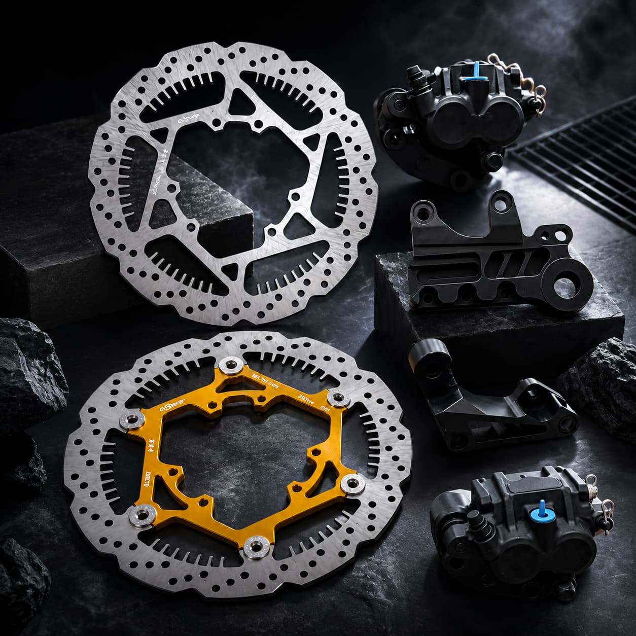 ウルトラビー コンプリートブレーキアップグレードキット 28 - Front Rear Brake Caliper Bracket Kit のレビューと価格