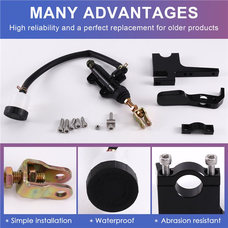WF-オートバイリアマスターポンプシリンダーハンドルキットア - Motorcycle Thumb Brake System Kit のレビューと価格